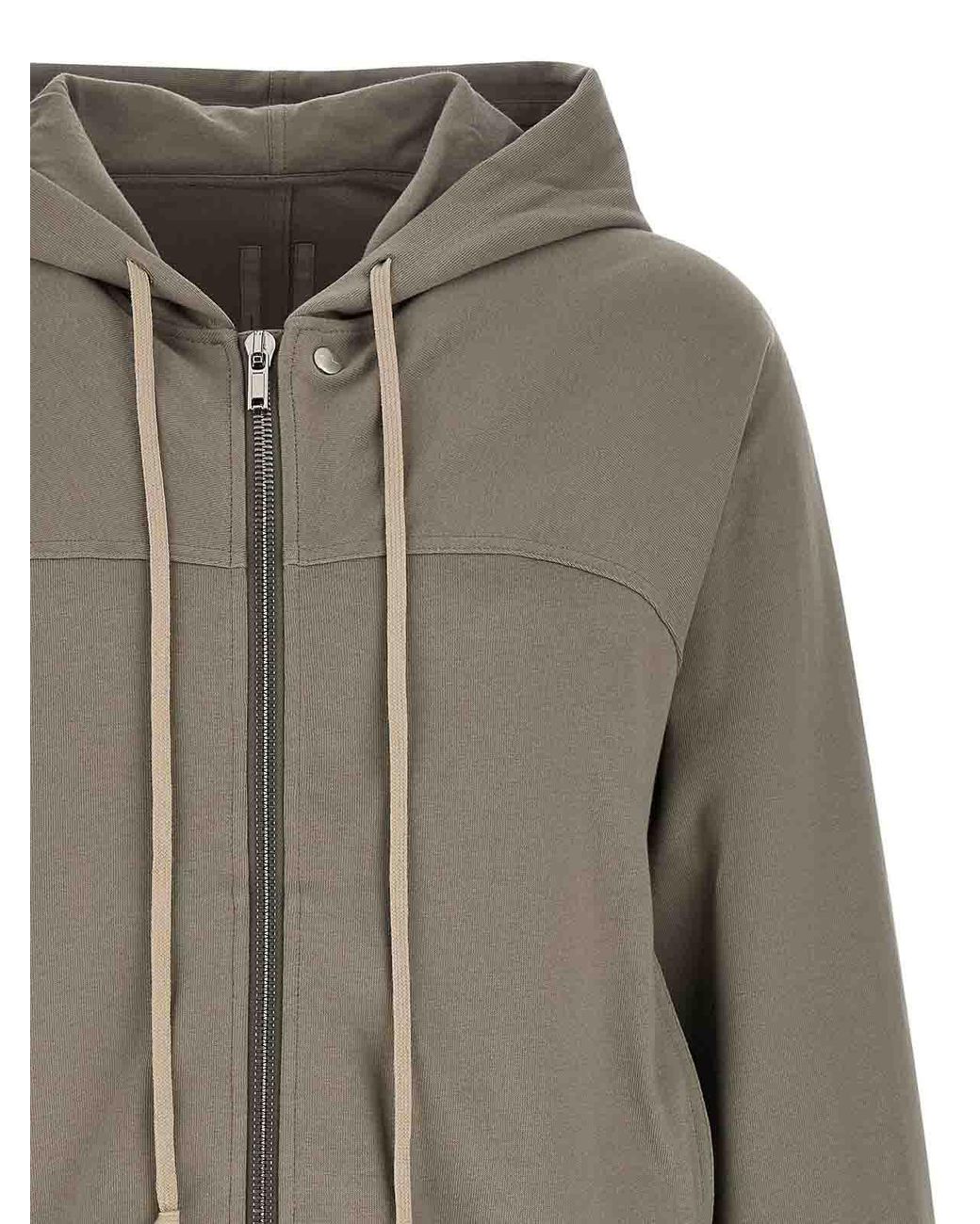 Rick Owens Gray 'Windbreaker' Hoodie for men
