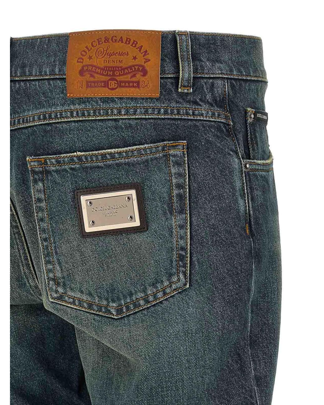 Vaqueros Rectos Dolce & Gabbana de hombre de color Blue