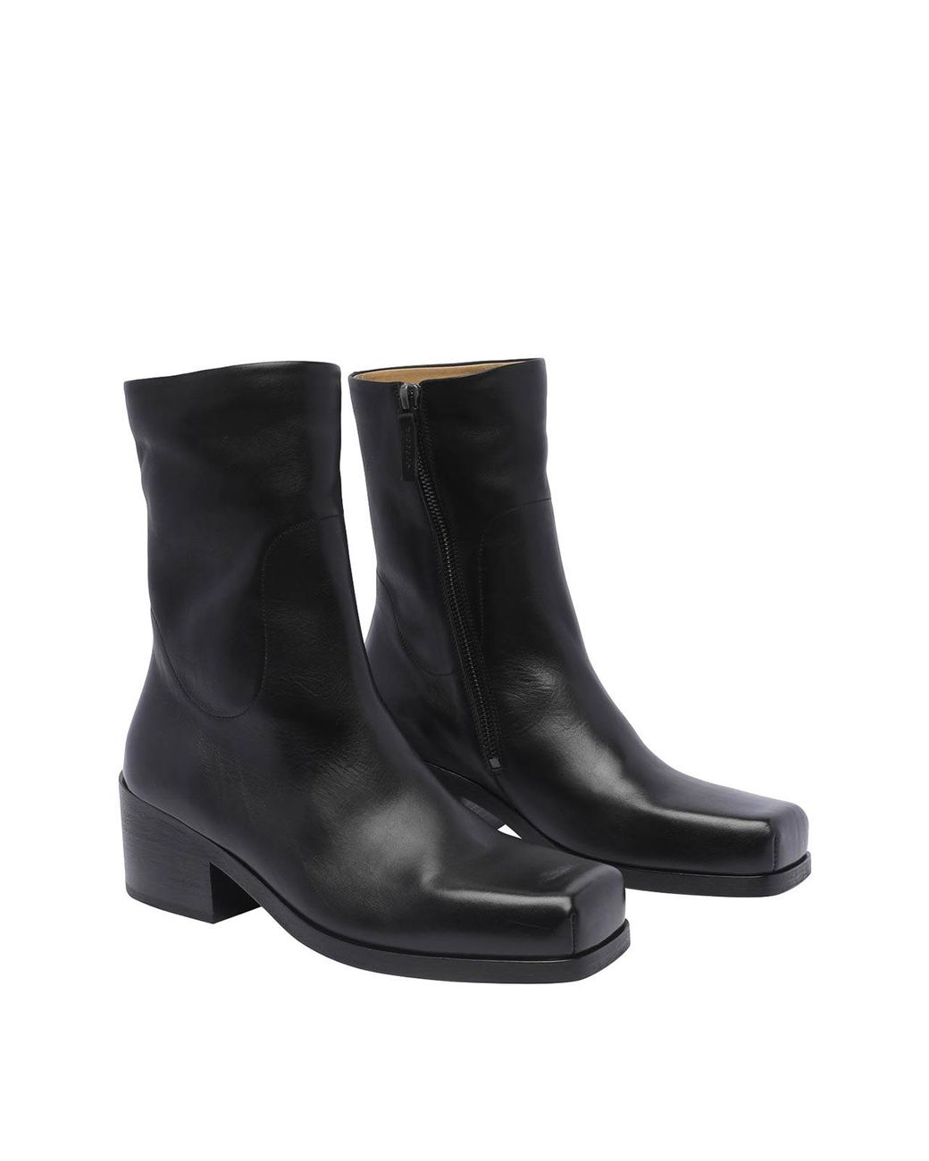 Marsèll Black Marsèll Block-Heeled Zipped Boots