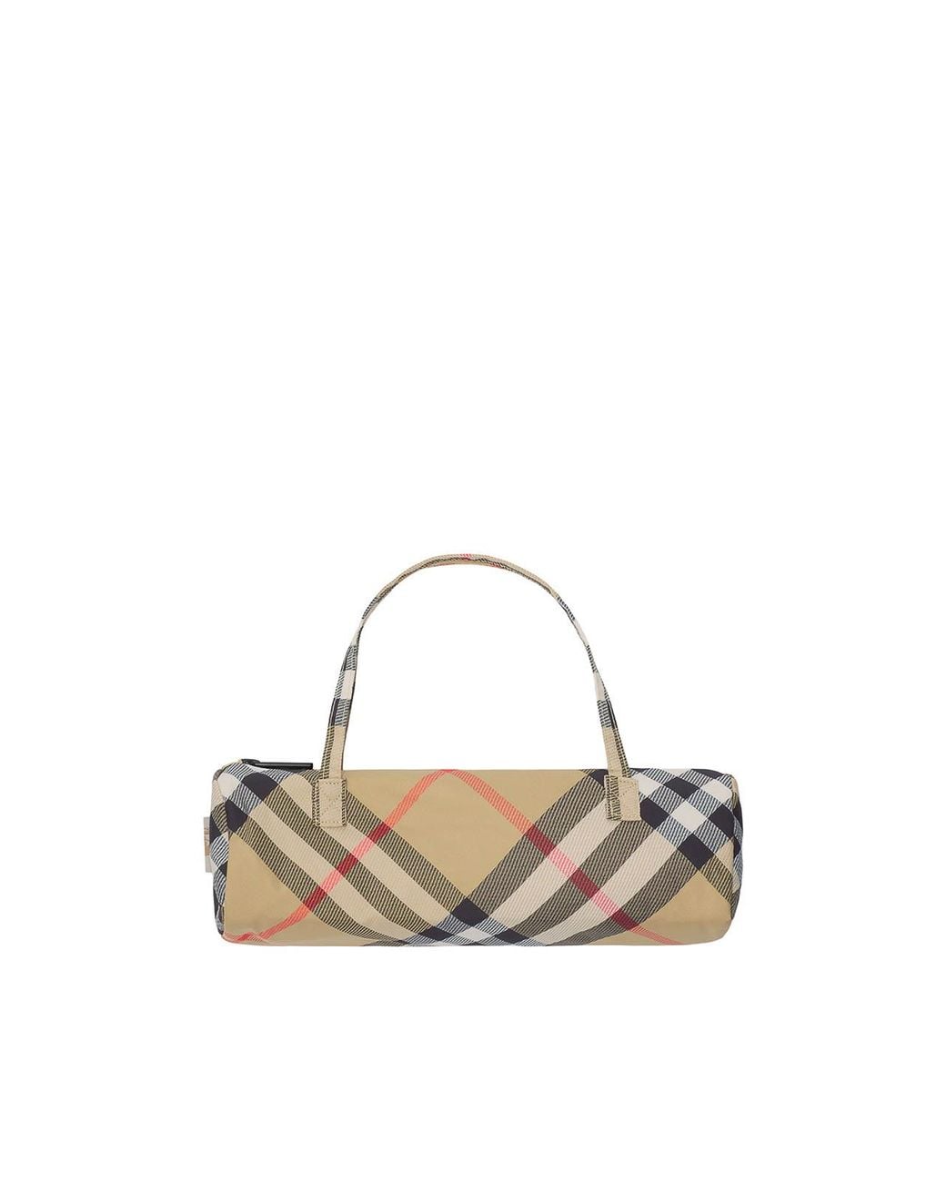 Burberry White Check Folding Umbrella