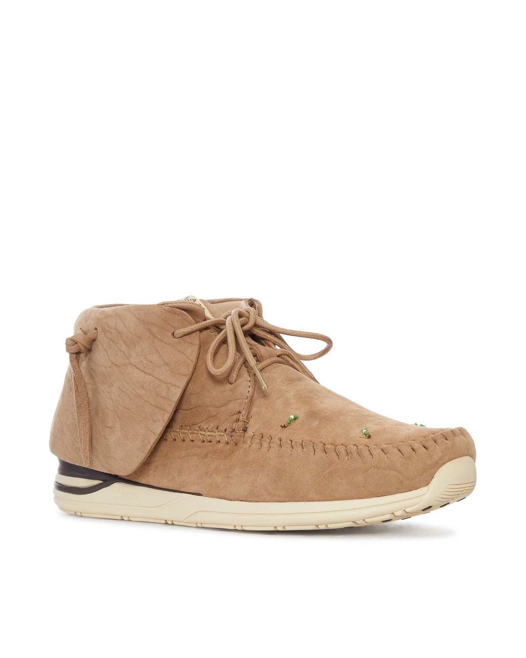 Visvim Brown Fbt Lhamo-Folk Suede Shoes for men