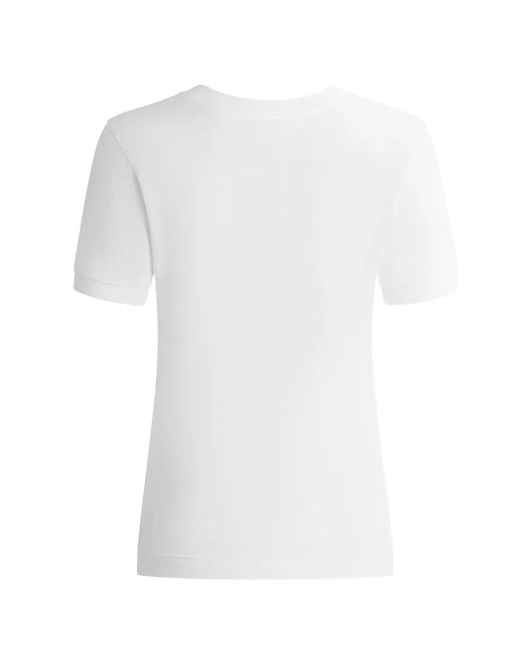 Dolce & Gabbana White Jersey T-Shirt