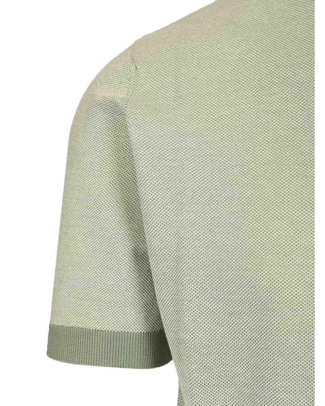 FILIPPO DE LAURENTIIS Gray Pique Polo Shirt for men
