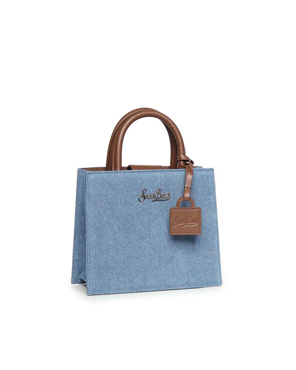 Mc2 Saint Barth Blue Mini Shopper Bag