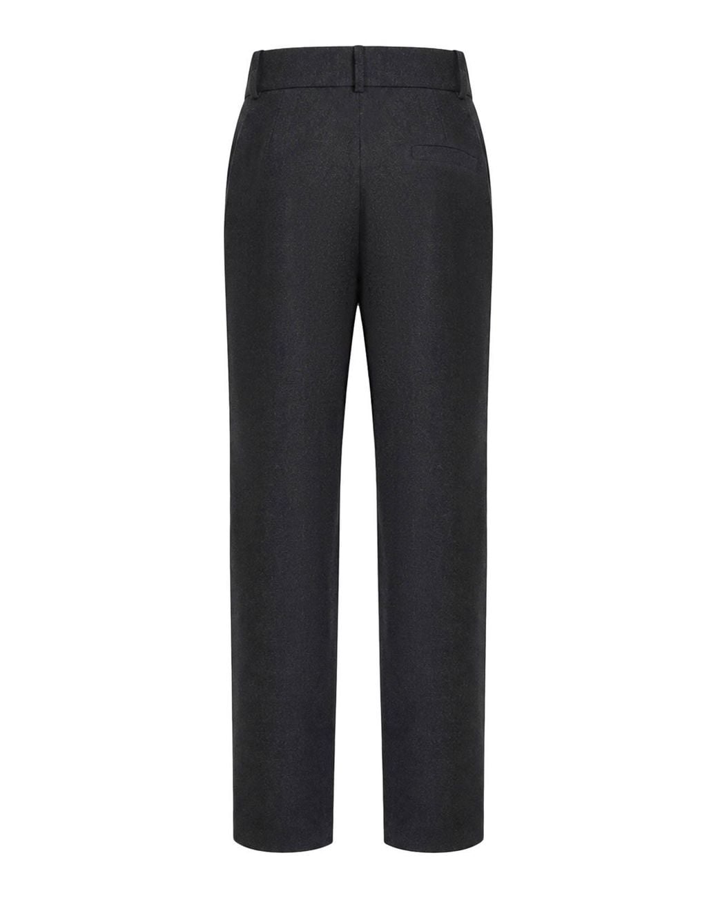 Giorgio Armani Black Tailored Wool Trousers With Pleats