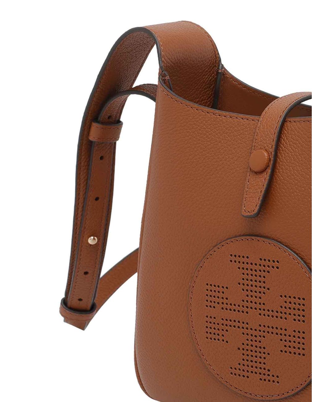 Tory Burch Brown Miller Swing Bucket Bag