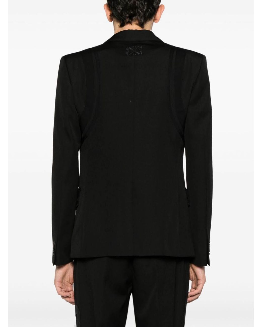Off-White c/o Virgil Abloh Black Single-Breasted Blazer for men