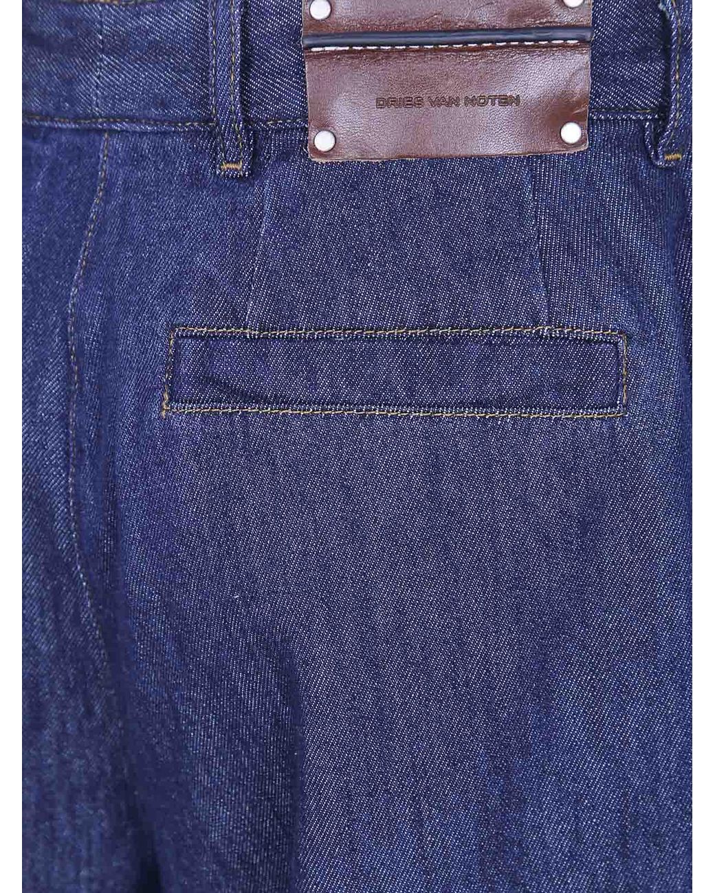 Vaqueros Rectos Dries Van Noten de color Blue