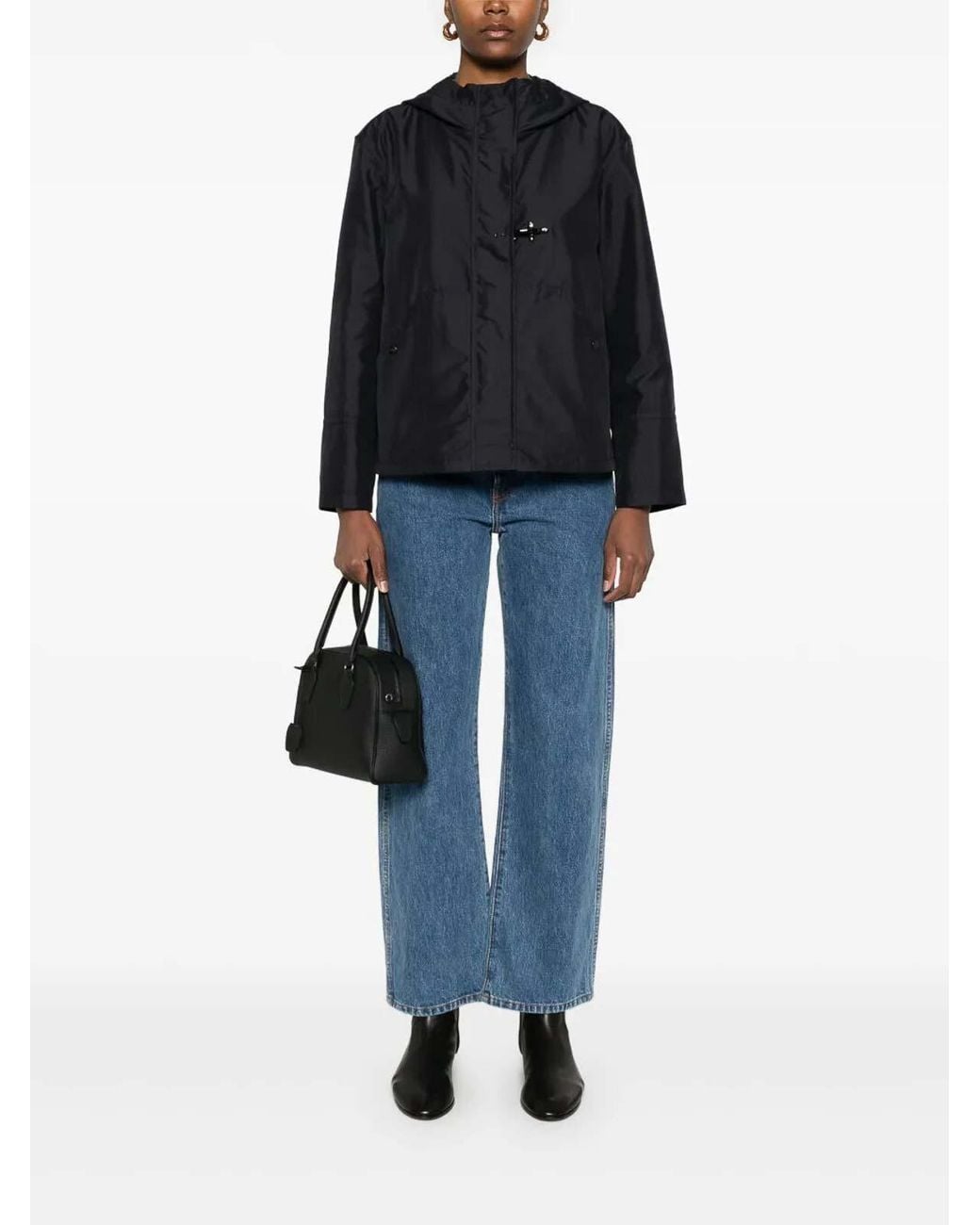 Fay Black Short Parka