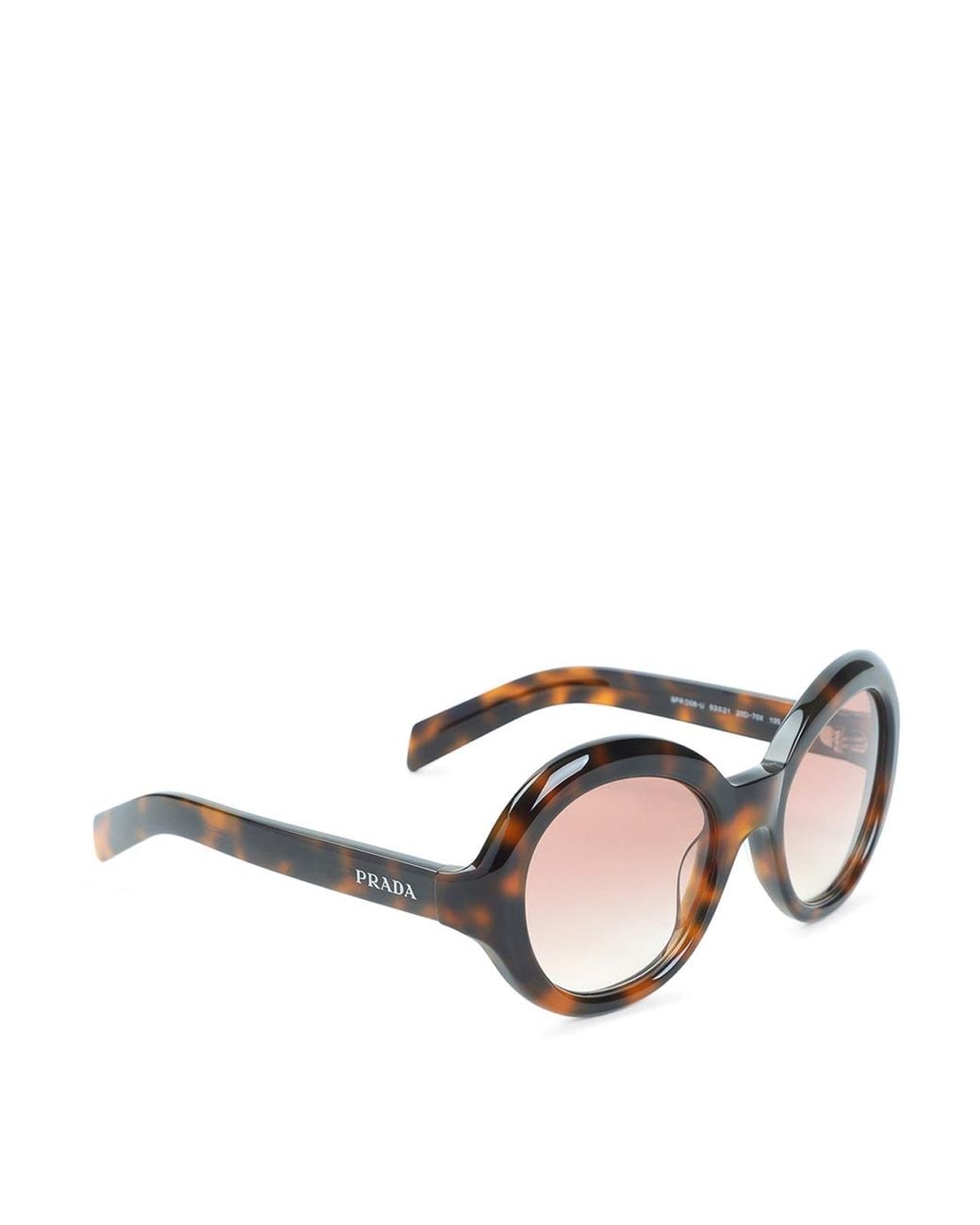 Prada Brown Eyewear Logo Sunglasses