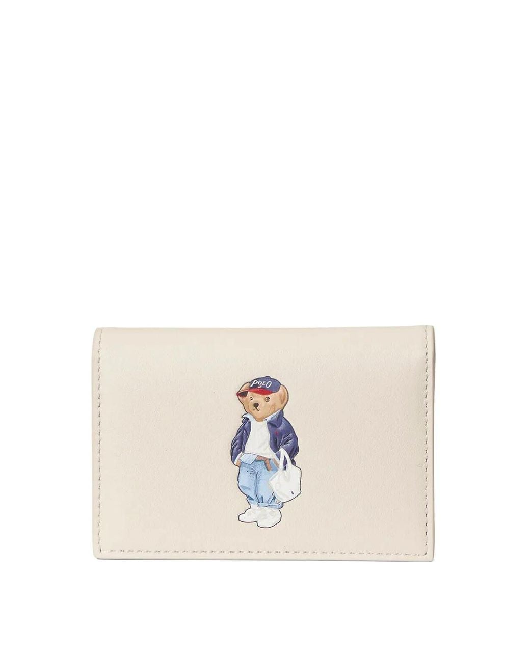 Polo Ralph Lauren Natural "Spring Bear" Small Card Case