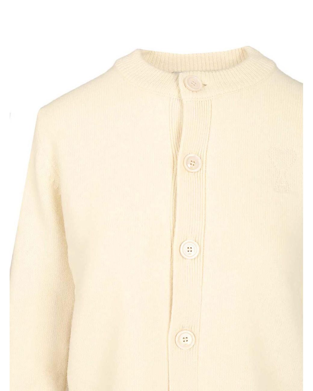 AMI Natural Ami Crew Neck Cardigan