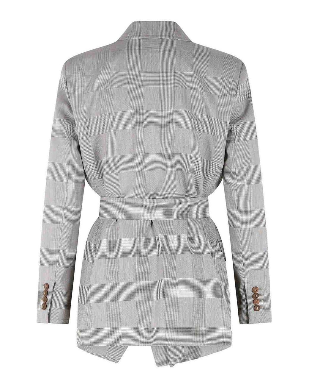 Max Mara Gray Wool Robe Jacket