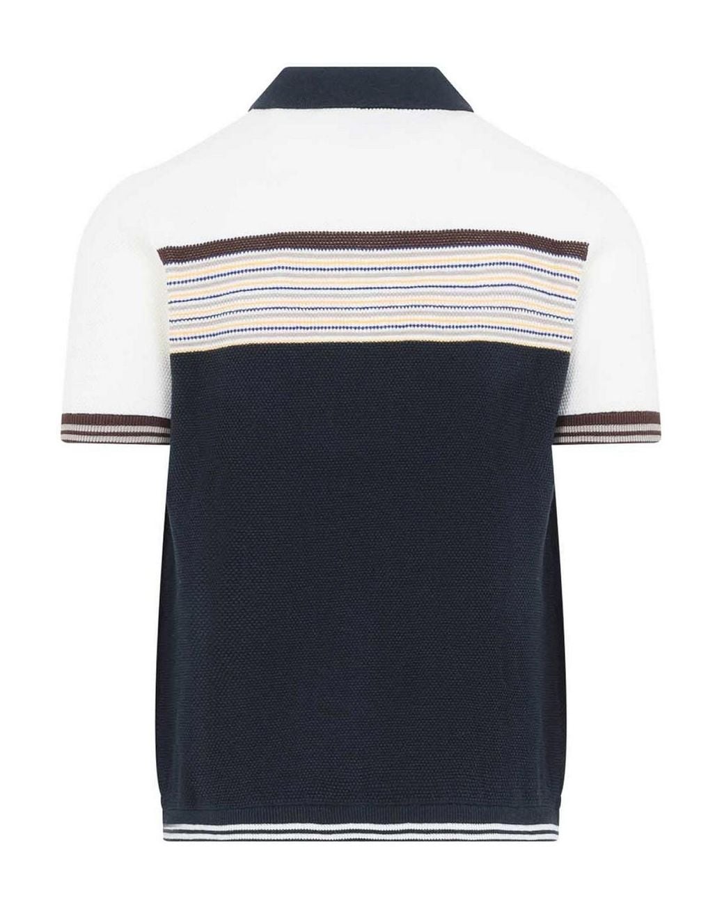 Casablanca Blue Cafe Stripe Polo Shirt for men