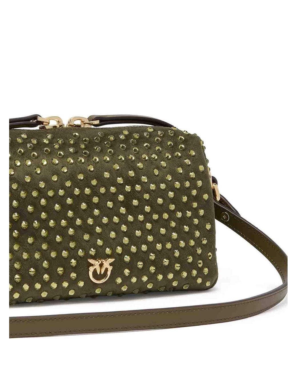 Pinko Metallic Bowling Tasche