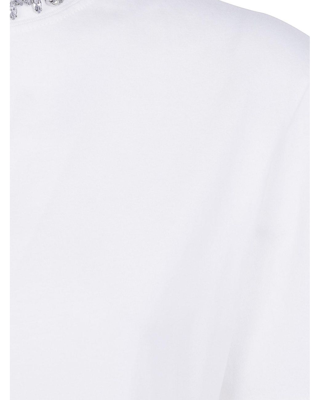 Golden Goose Deluxe Brand White Regular T-Shirt Distressed Cotton Jersey