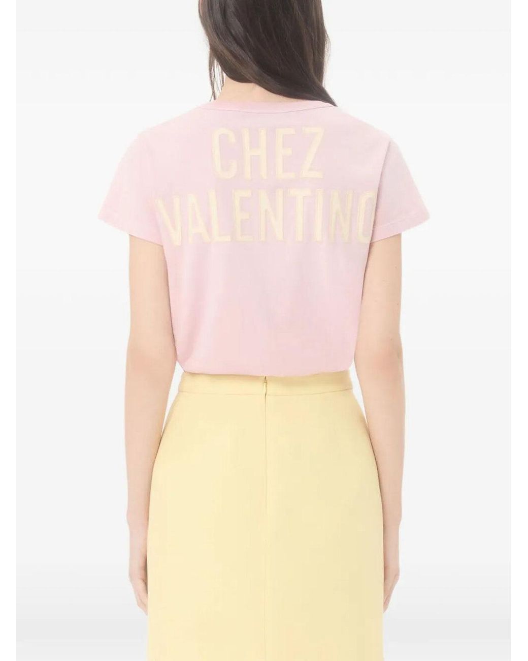 Valentino Pink Pattern T-Shirt