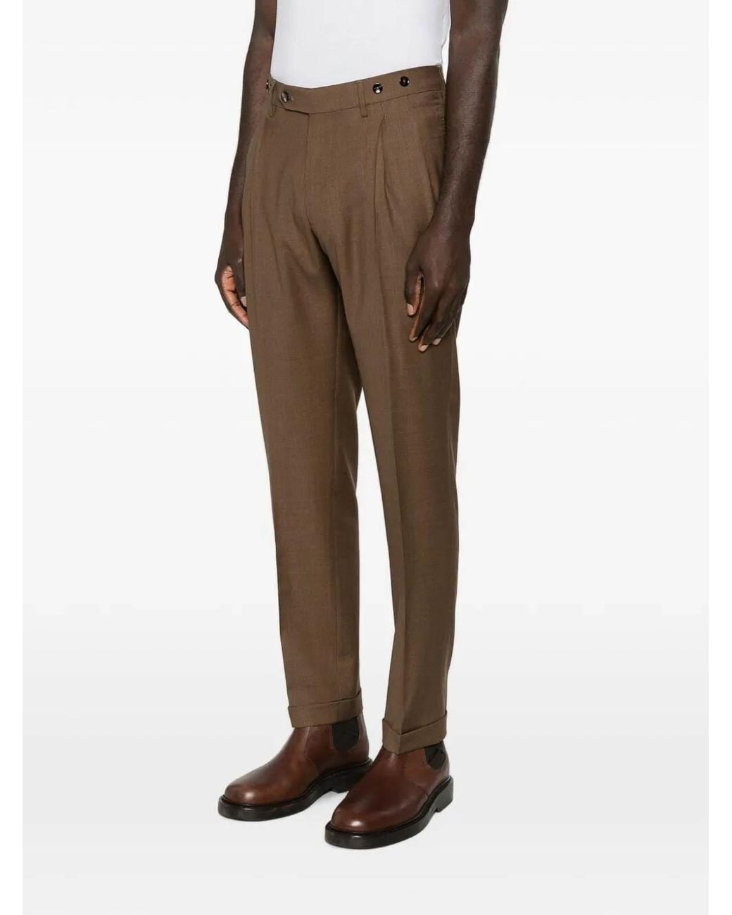 Berwich Brown Pants for men