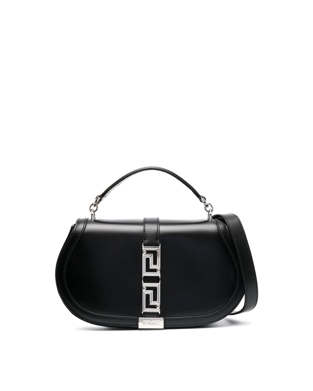 Versace Black Greca Goddess Shoulder Bag