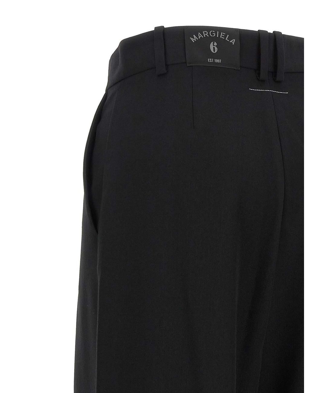 MM6 by Maison Margiela Black Margiela 6' Pants