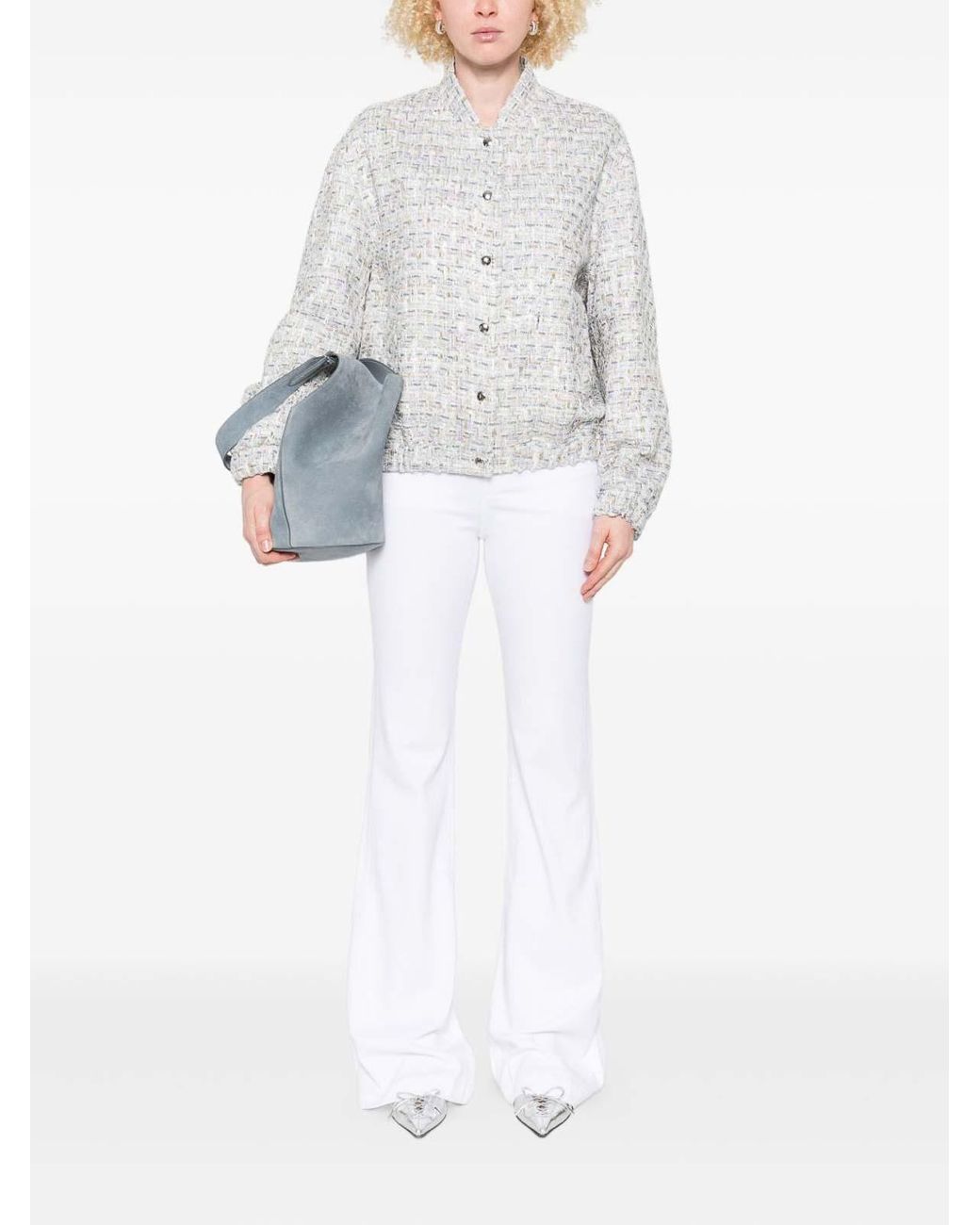 IRO White Noemy Cotton Jacket