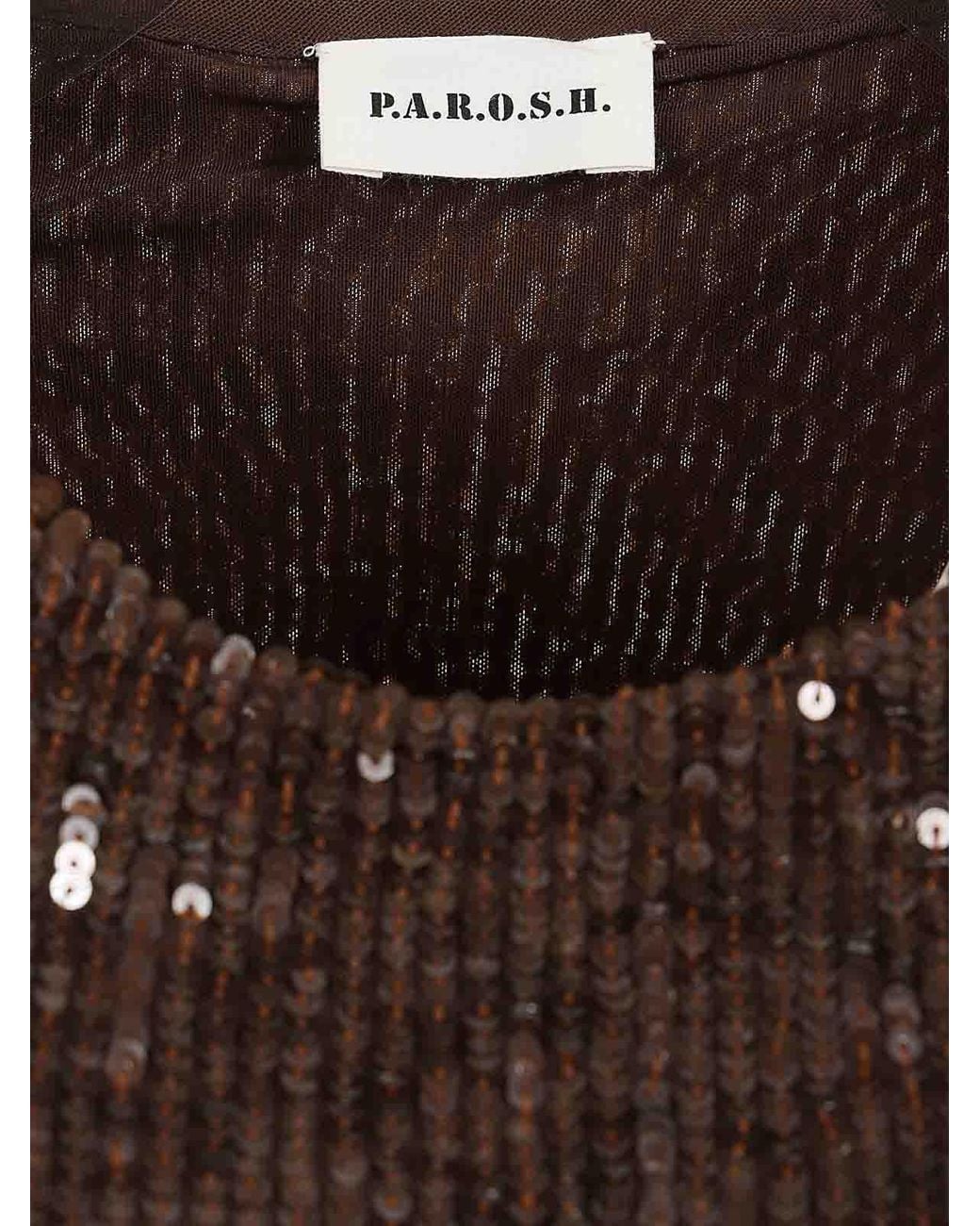 Blusa P.A.R.O.S.H. de color Brown