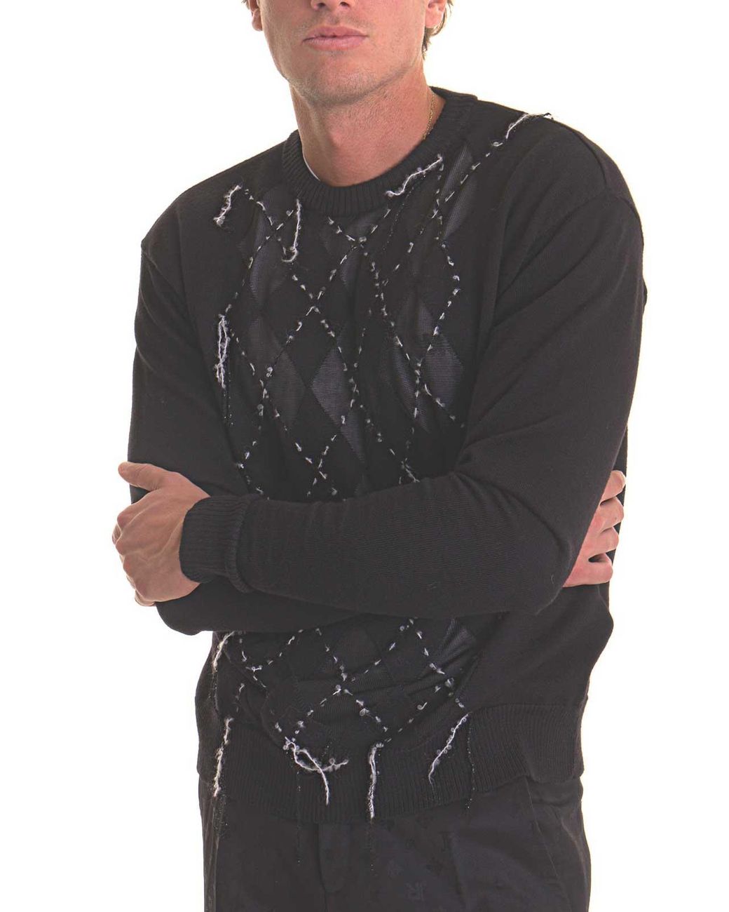 John Richmond Black Sweater for men