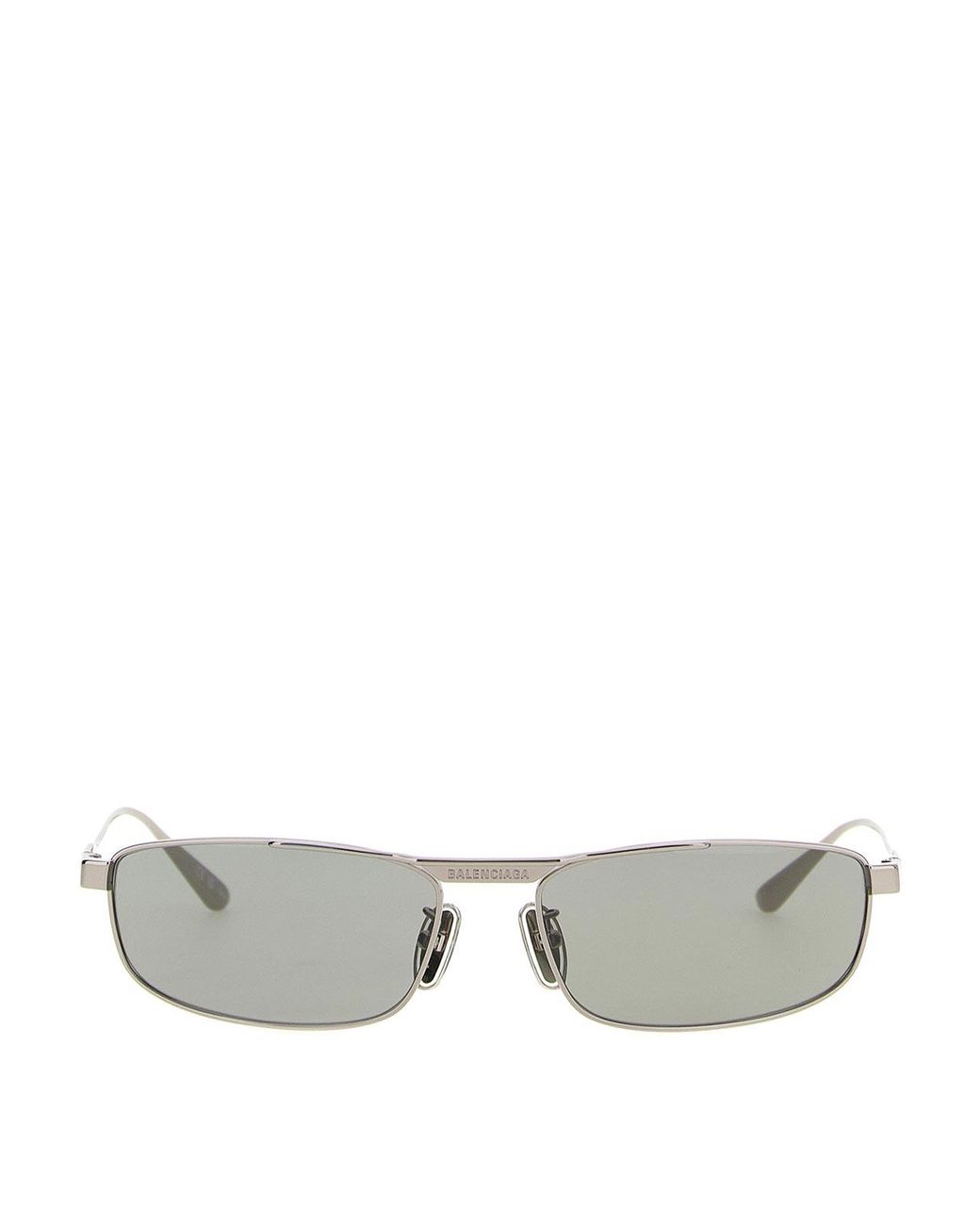Balenciaga Gray Tag 30 Rectangle Sunglasses