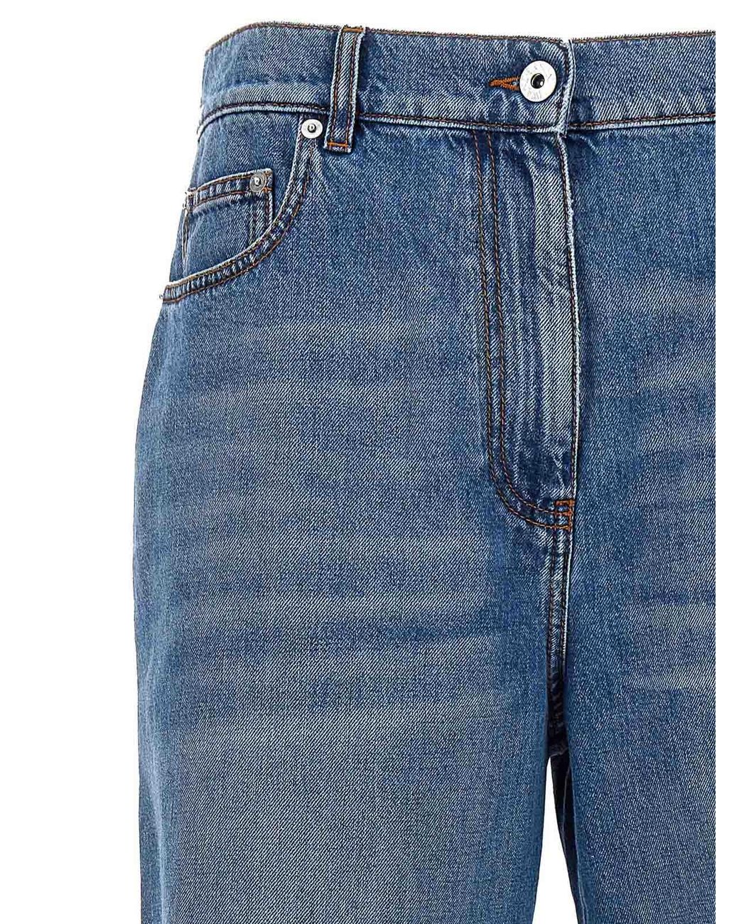 J.W. Anderson Blue Cut-Out Bootcut Jeans