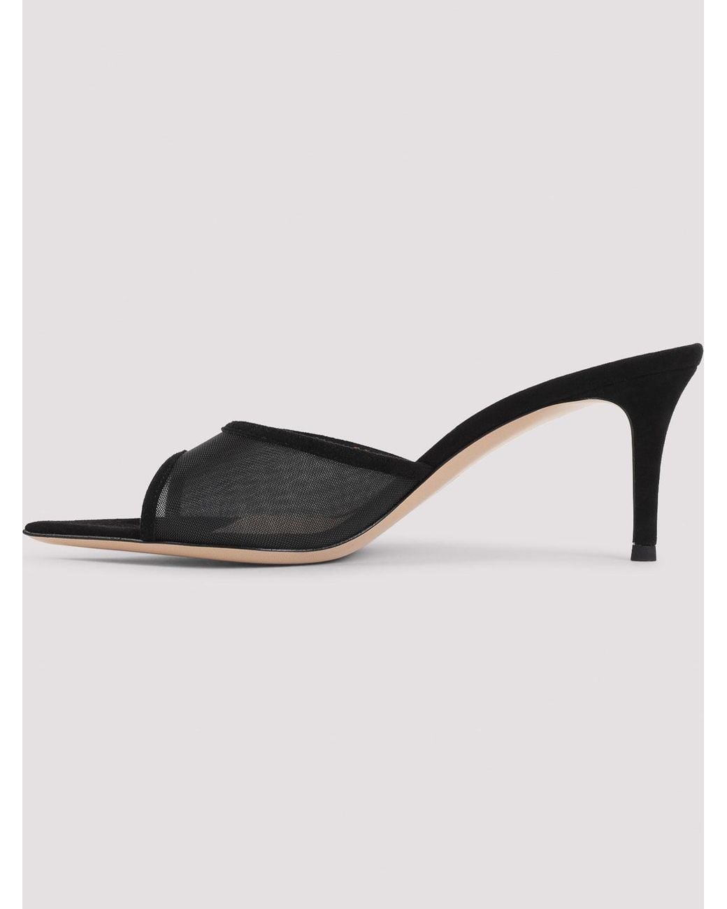 Gianvito Rossi Black Elle 70 Mules