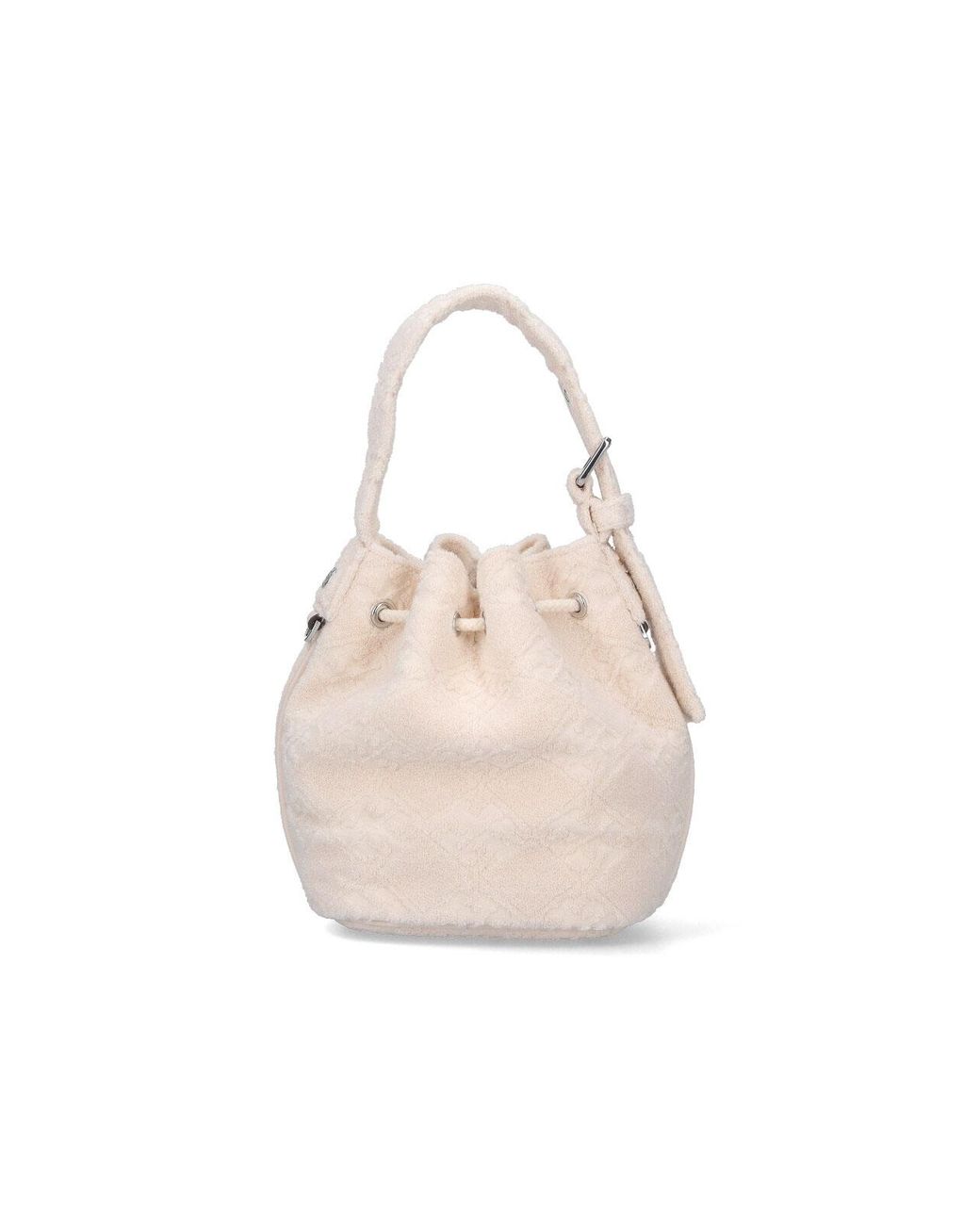 Tory Burch Natural Small Bucket Bag T Monogram