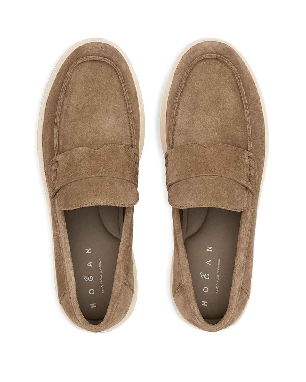 Hogan Brown H-Tv Loafers for men