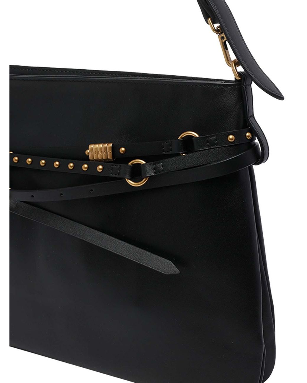 Pinko Black Big Shoulder Bag