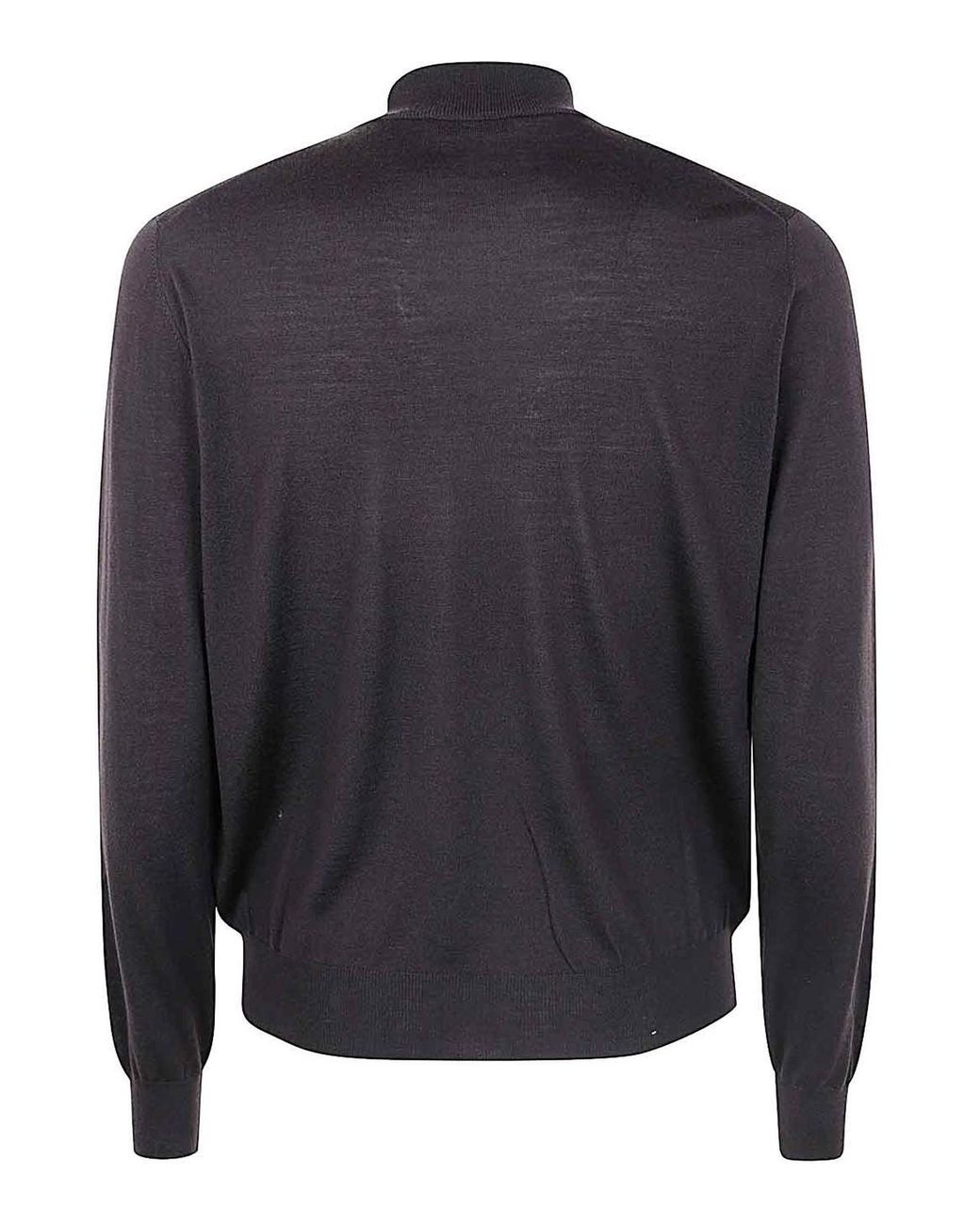 FILIPPO DE LAURENTIIS Blue Long Sleeves Merinos Turtleneck for men
