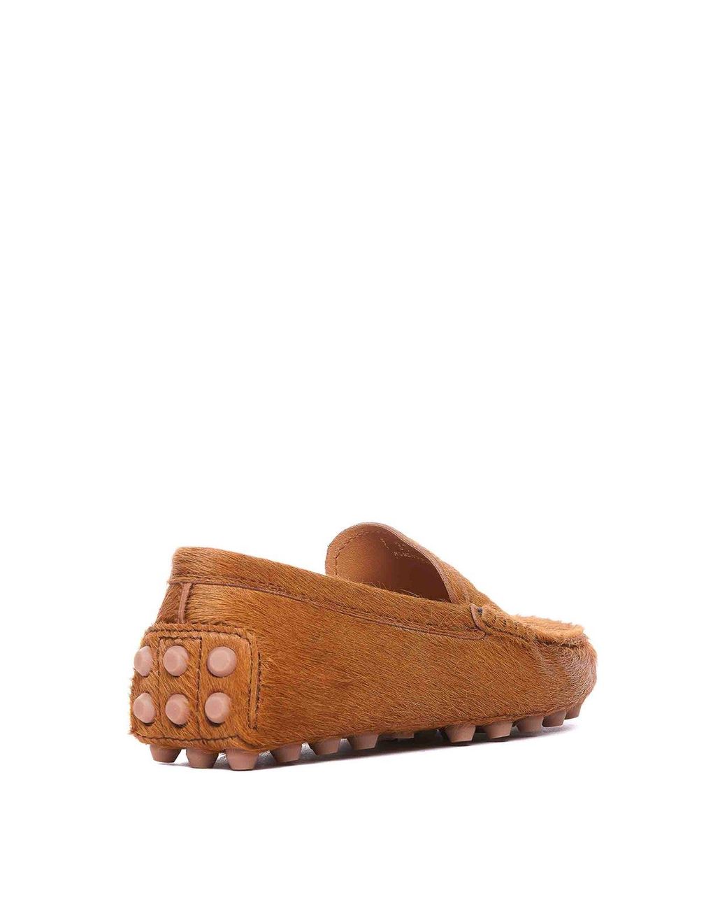 Tod's Brown Bubble Gommini Loafers