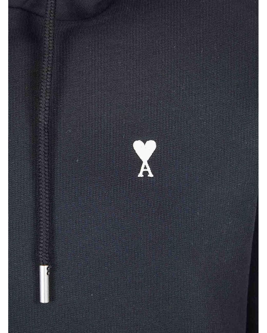 AMI Black Hooded Sweatshirt