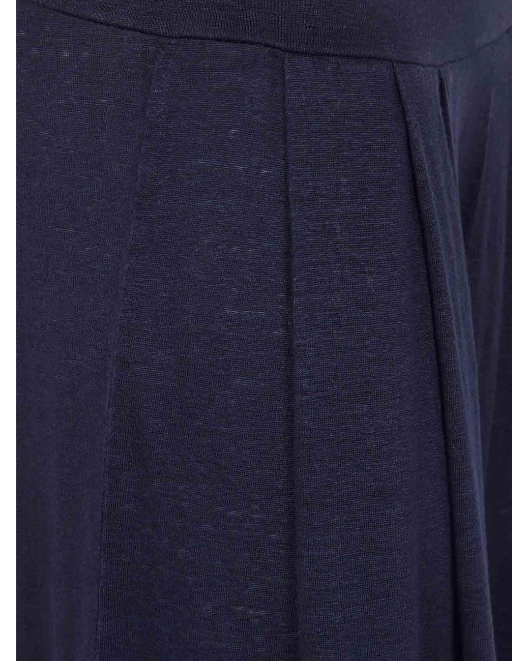 Labo.art Blue Bubi Lieto Linen Wide Leg Trousers