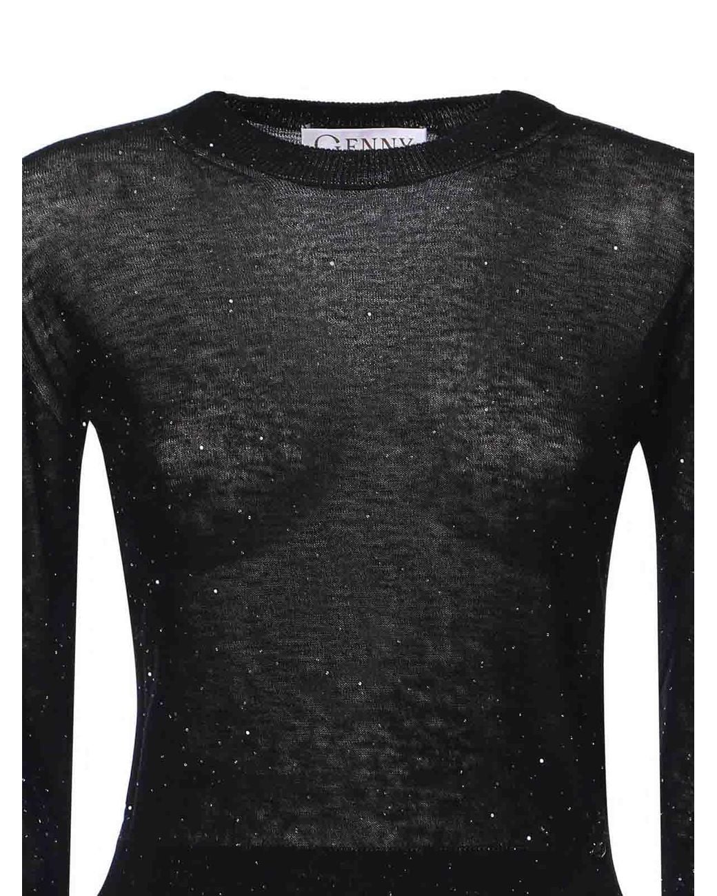 Genny Black Wool Sweater