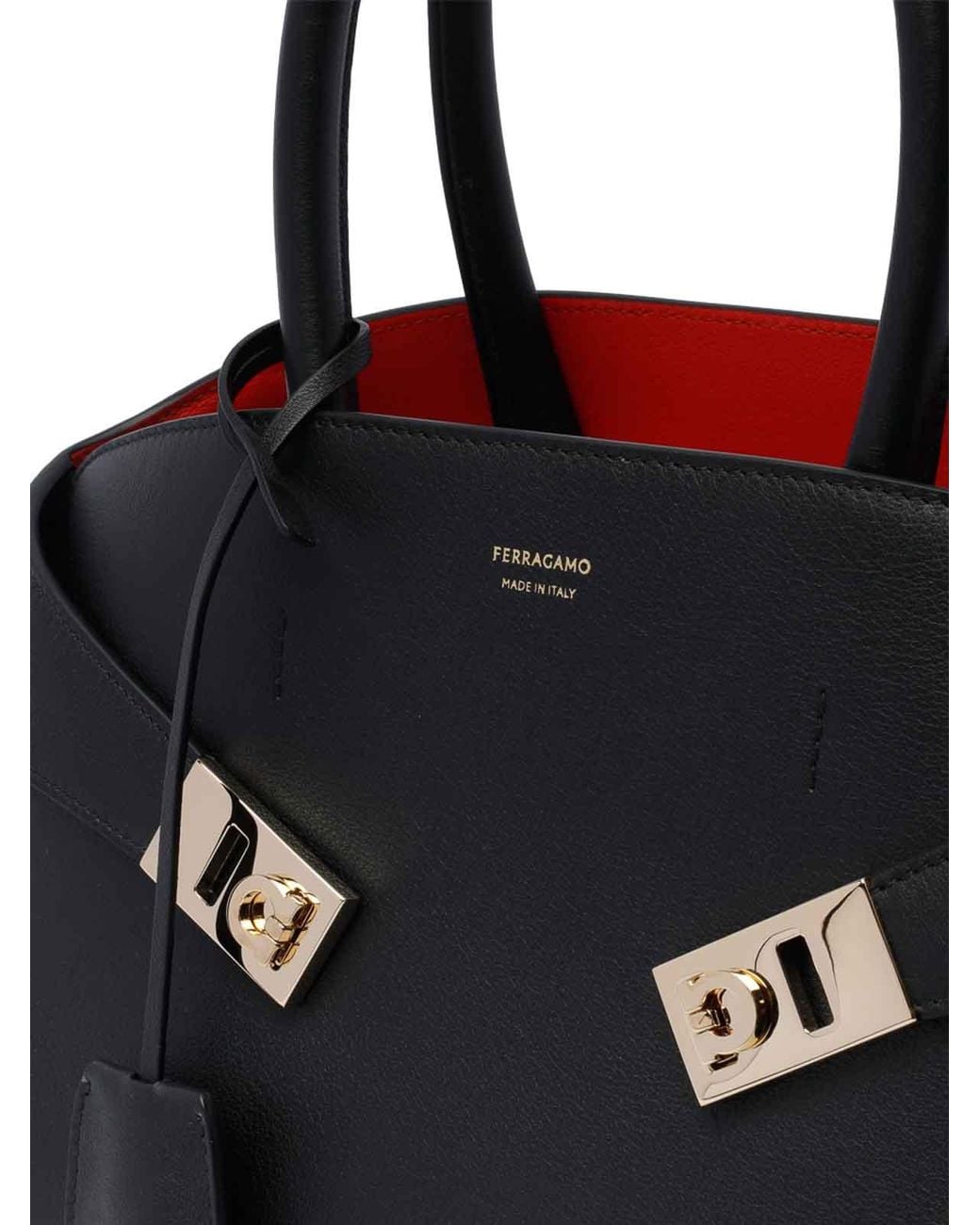 Ferragamo Black Hug Handbag