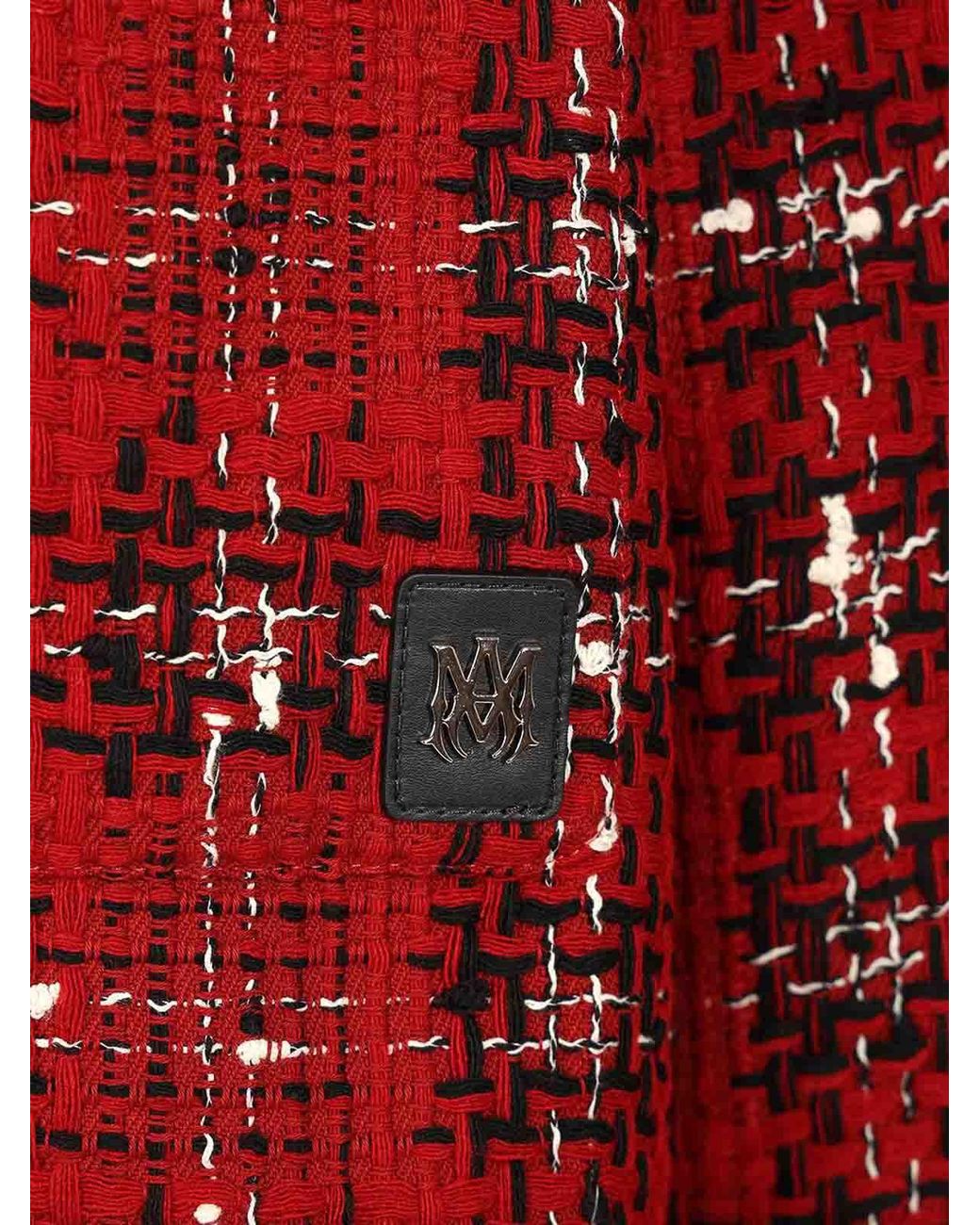 AMI Red Flannel Jacket for men