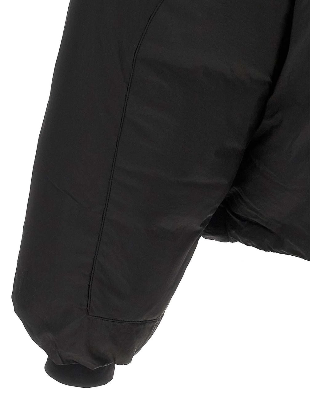 Y-3 Black Detachable Hood Puffer Jacket for men