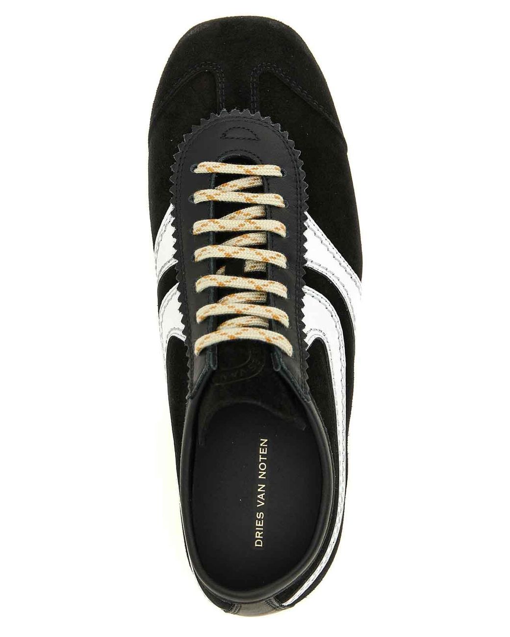 Dries Van Noten Black Suede Sneakers