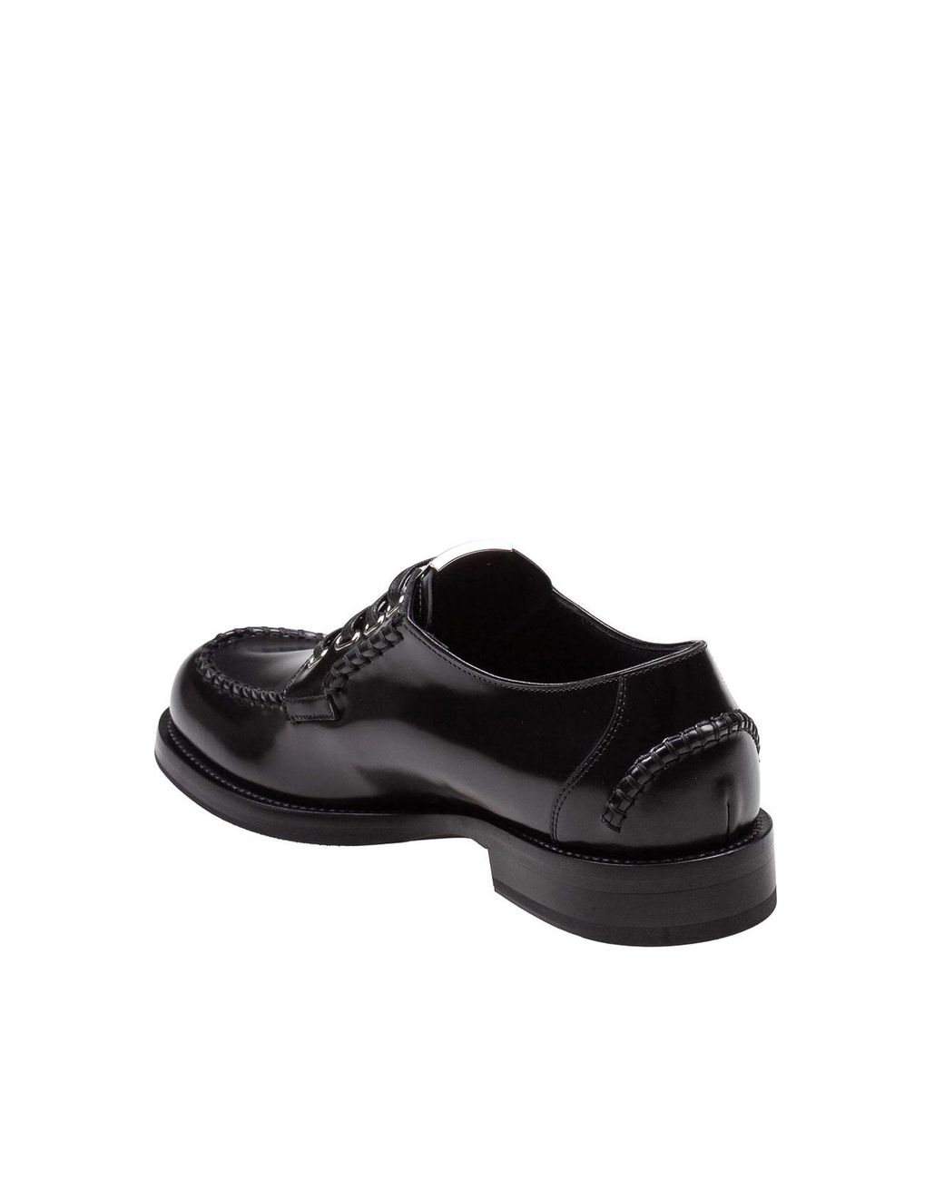 Dolce & Gabbana Black Leather Corsair Derby for men