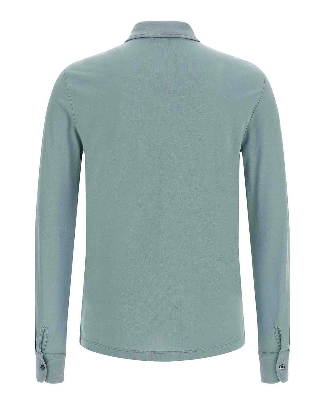 Zanone Green Ice Cotton Polo Shirt for men