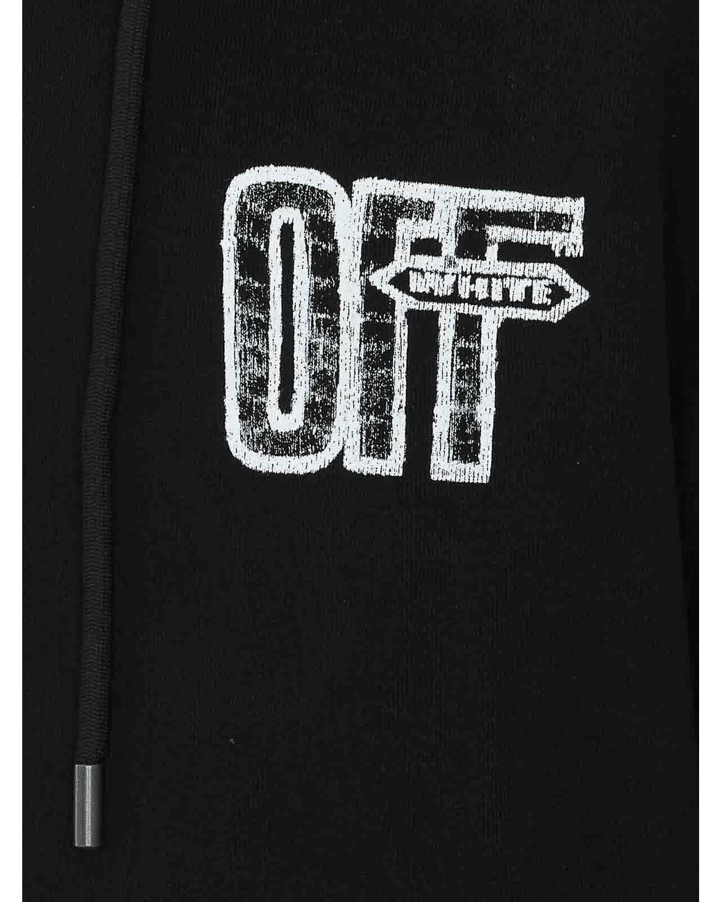 Off-White c/o Virgil Abloh Black Off Motion Arrow Hoodie for men