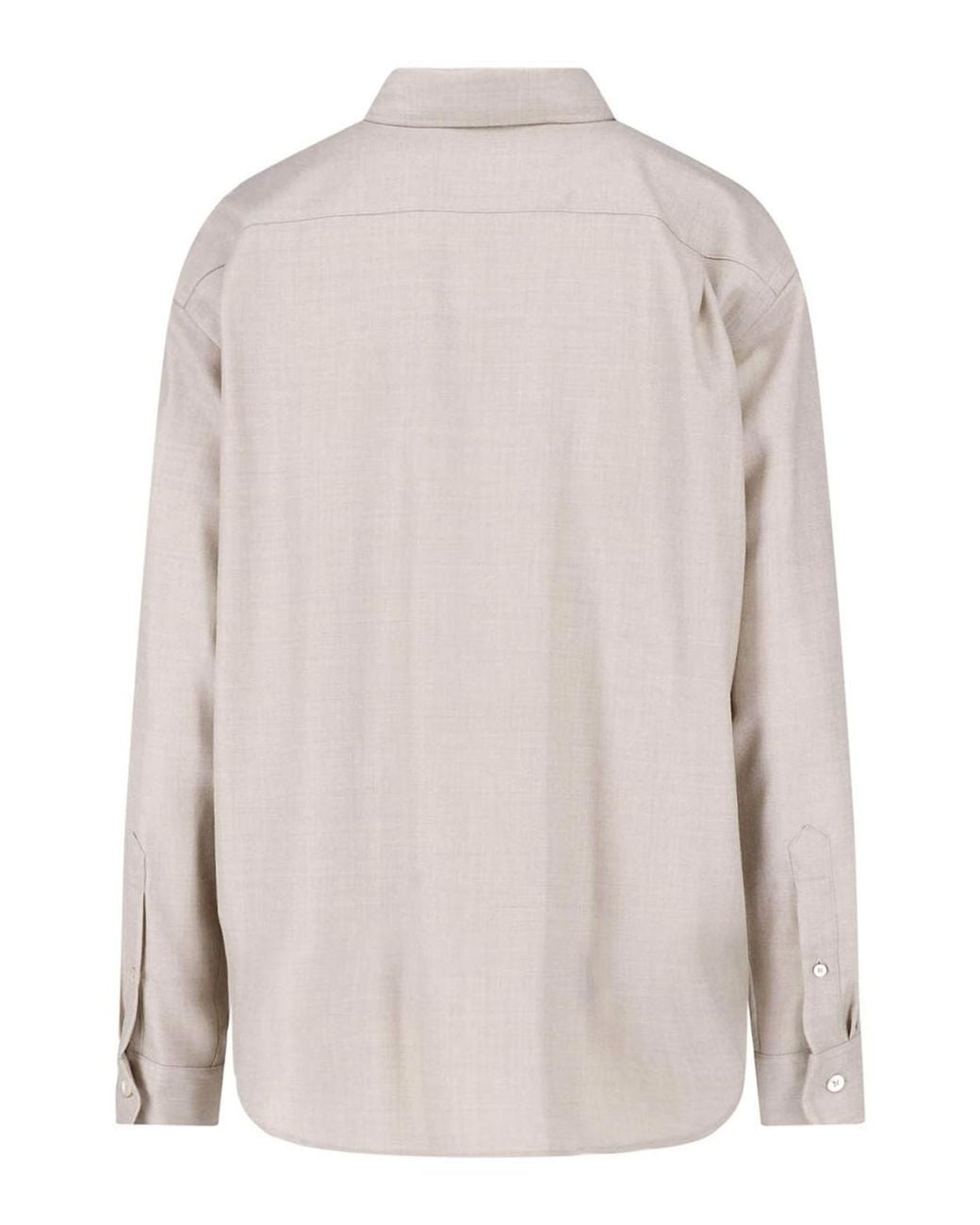 Auralee White Wool Shirt
