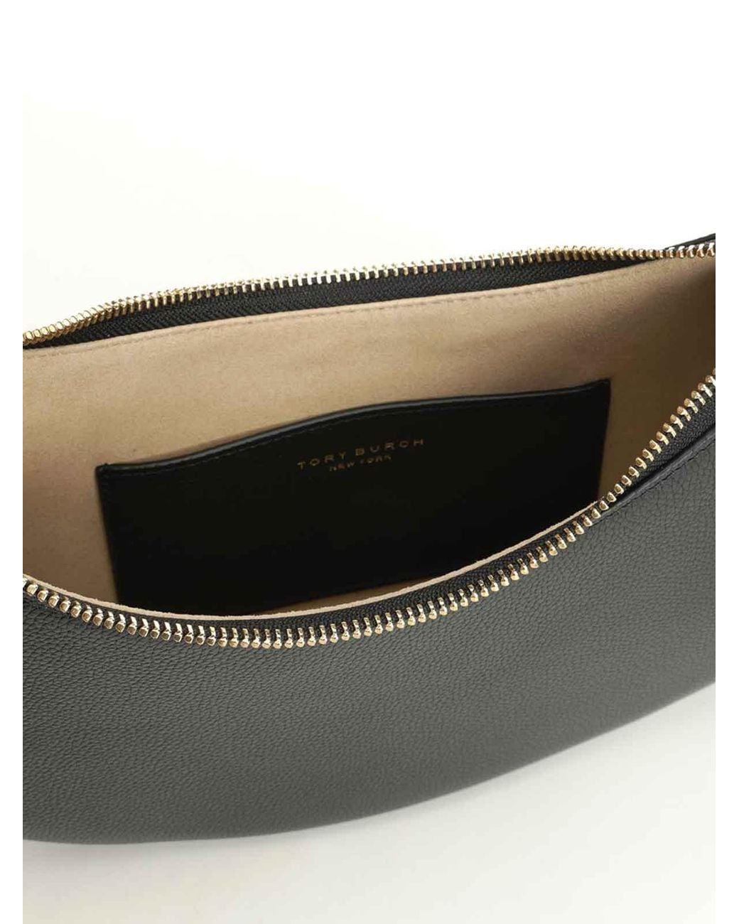 Tory Burch Gray Romy Half Moon Bag