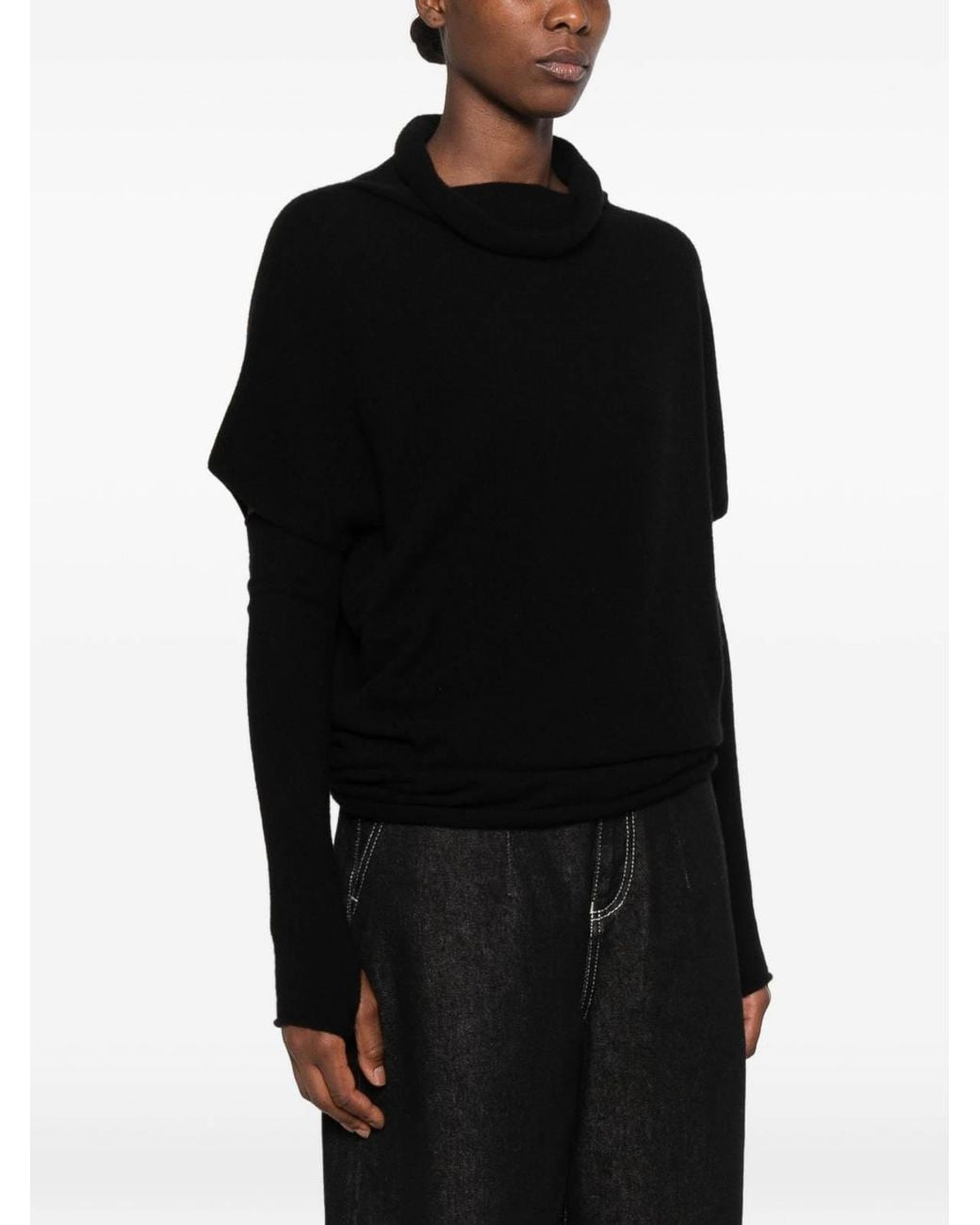 Vanisé Black Rocio Nero Turtleneck Sweater