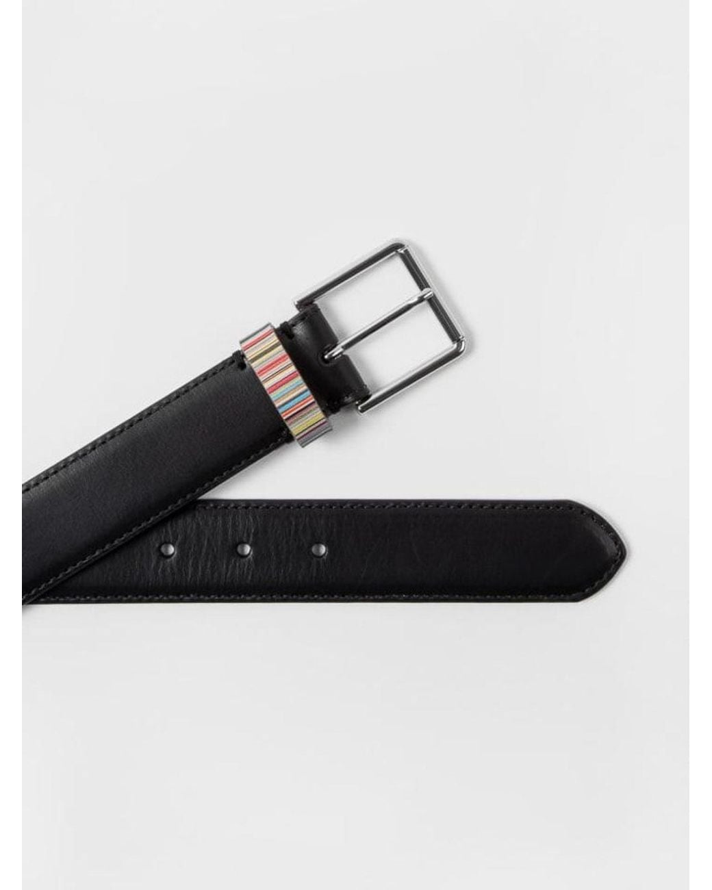 Cinturón Paul Smith de hombre de color Black