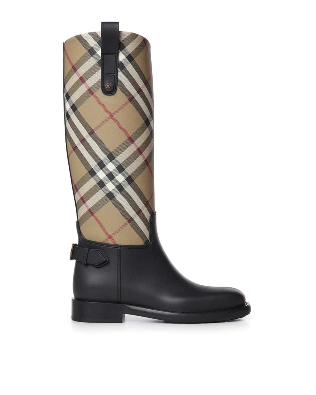 Burberry White Marsh Stamp Tall Rubber Boots